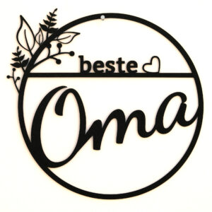 Türschild - "beste Oma"