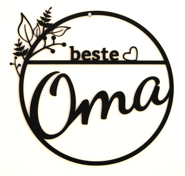 Türschild - "beste Oma"