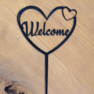 Gartenstecker - "Welcome"