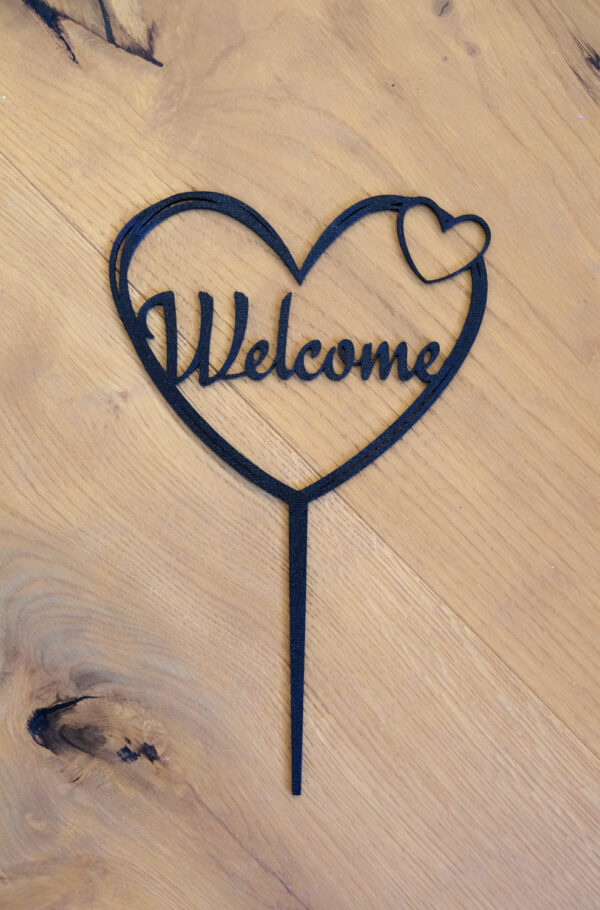 Gartenstecker - "Welcome"