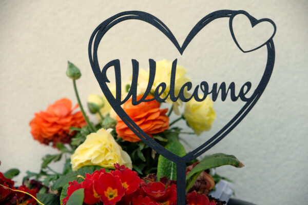 Gartenstecker - "Welcome" – Bild 2