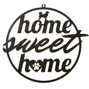 Türschild - "home sweet home"